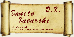 Danilo Kucurski vizit kartica